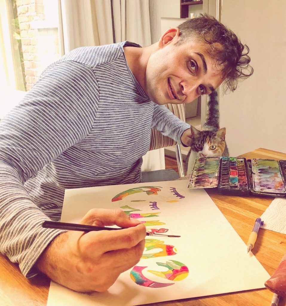 Pablo Vicente Jara diseñador y artista. Dios griego salido del Olimpo