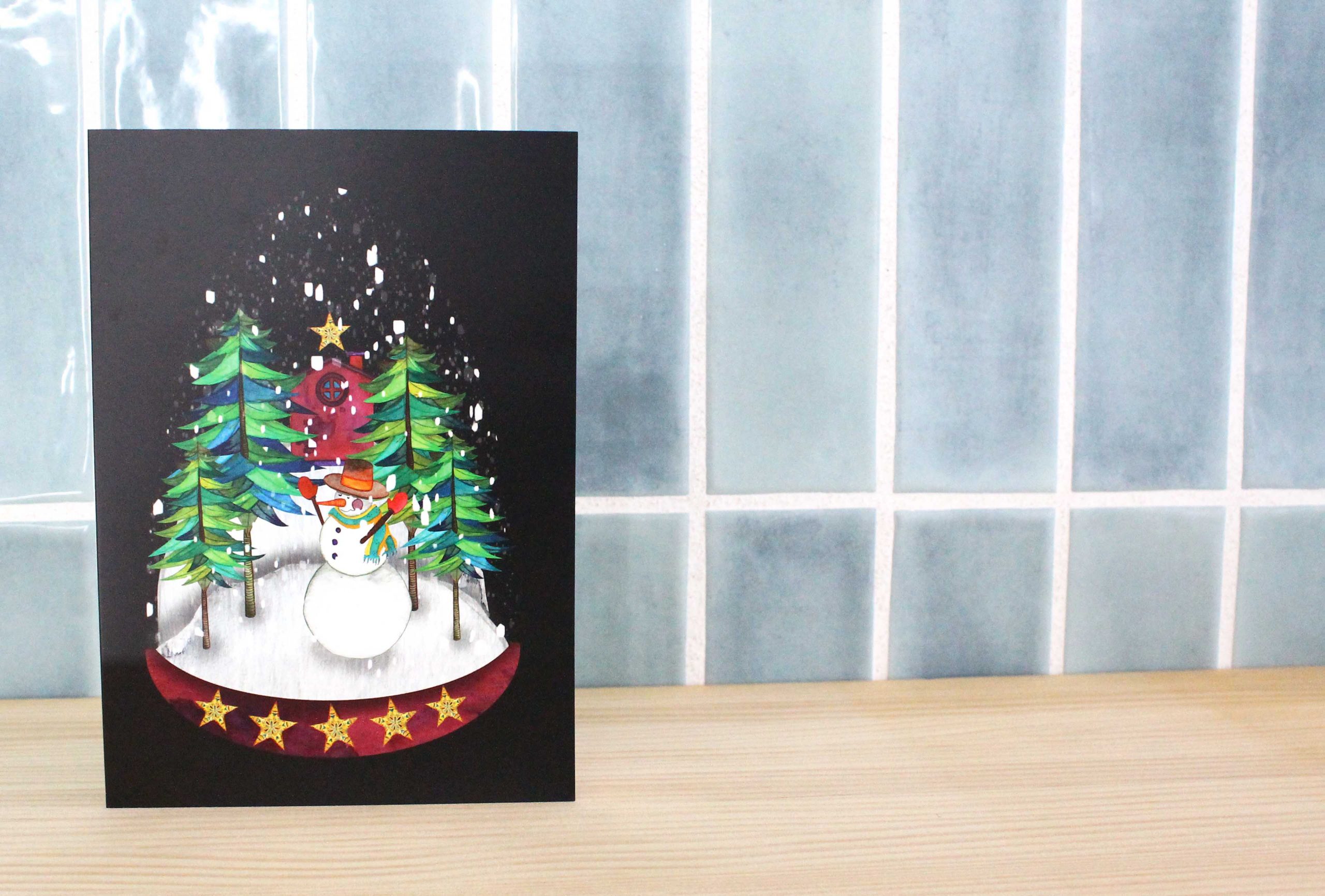 Snowman Christmas Card 6.7 - Image 2