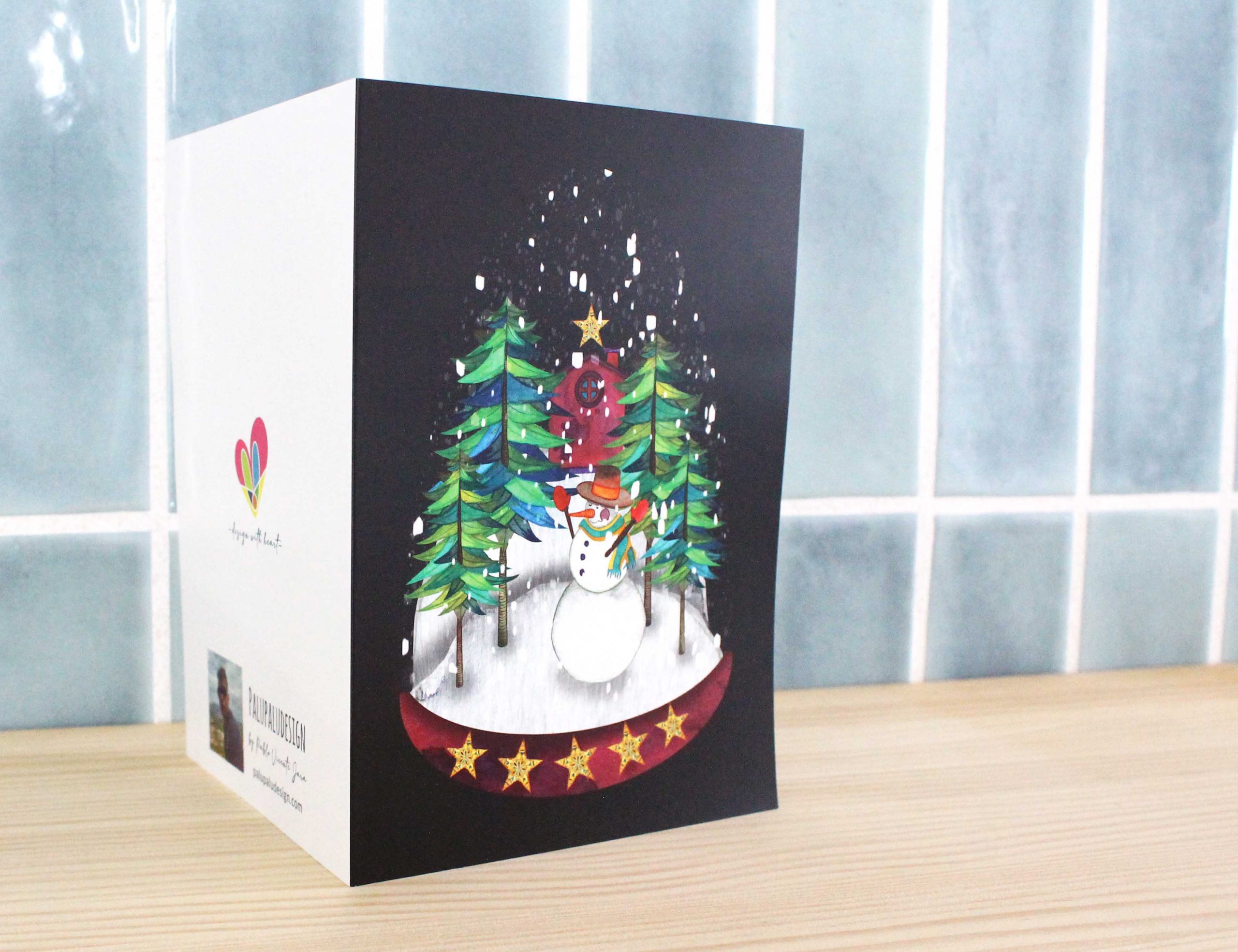 Snowman Christmas Card 6.7 - Image 4
