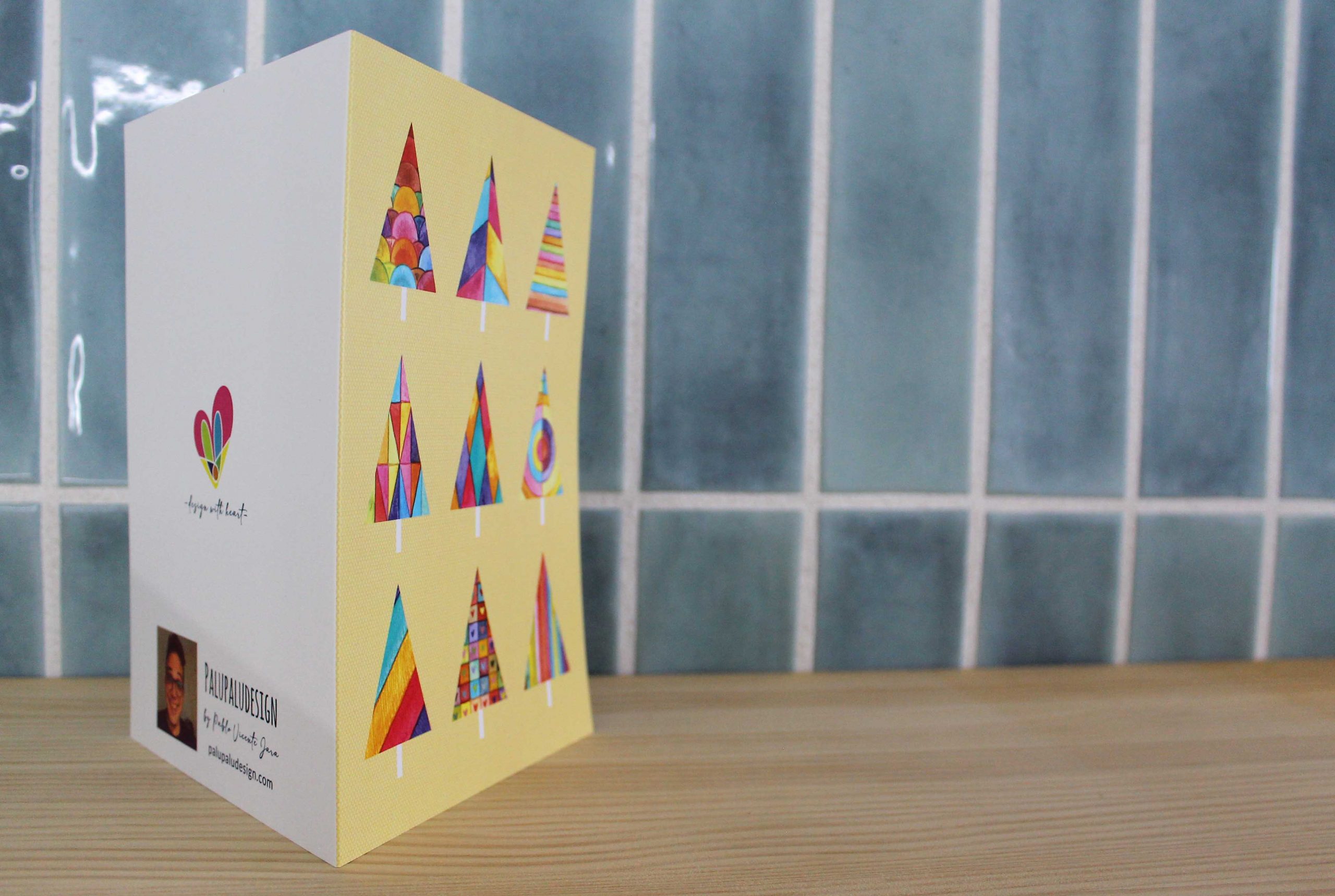 Illustrations made by watercolor, and printed after