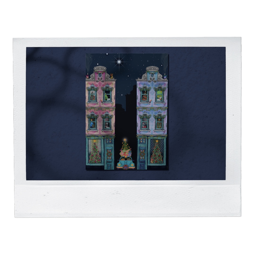 Amsterdam in xmas decoration